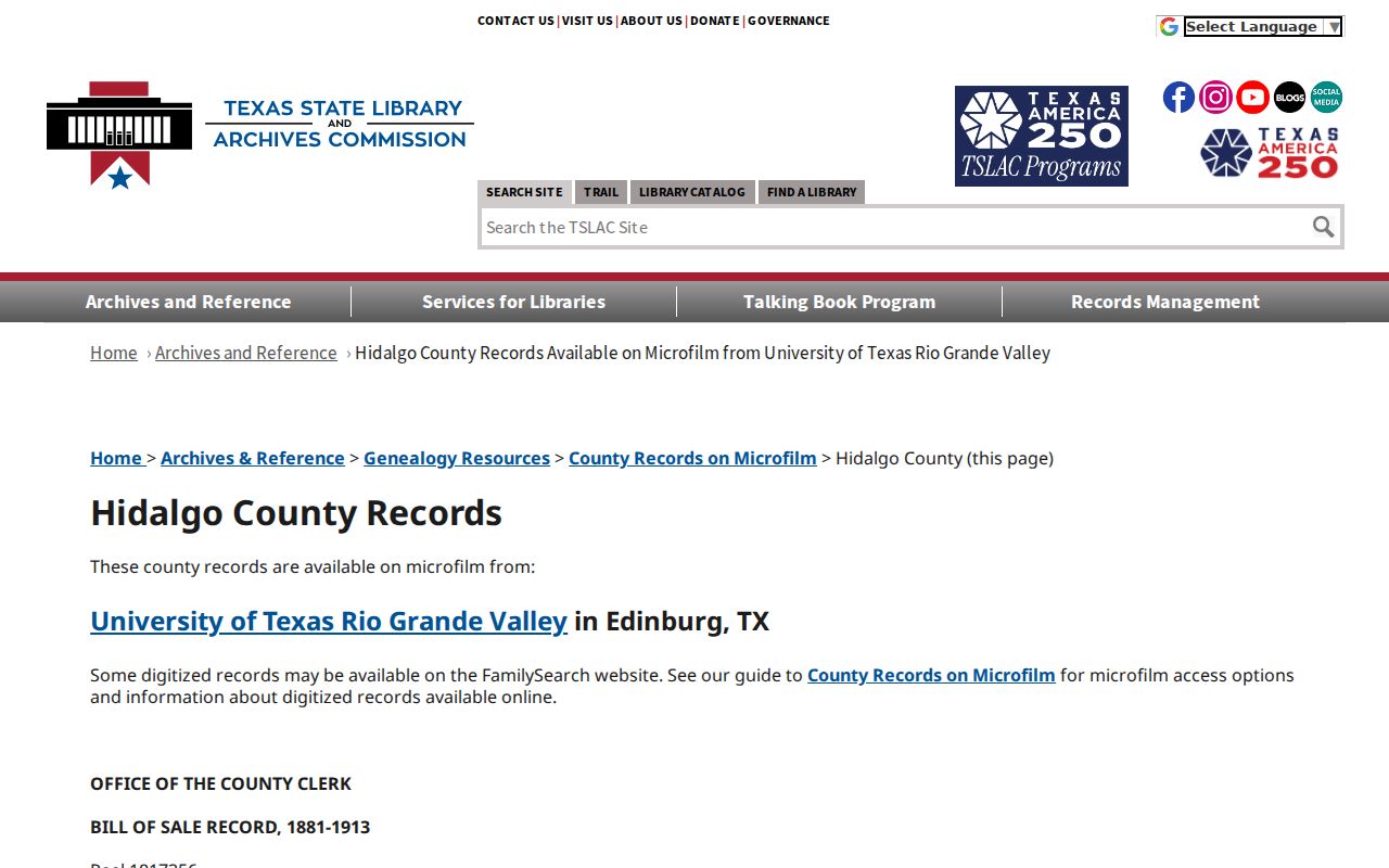 San Juan city directory research supported by Hidalgo County microfilm records