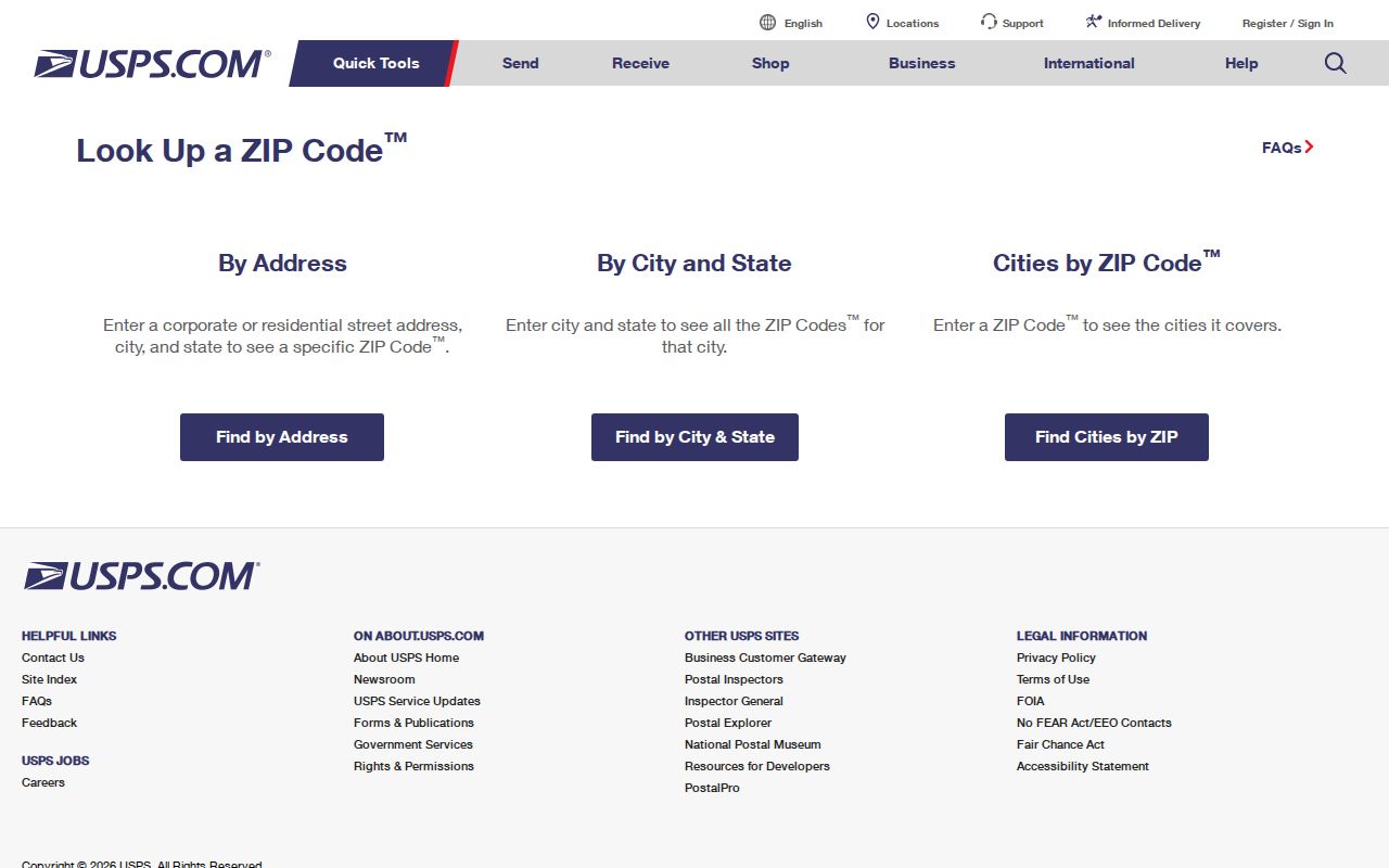 San Juan ZIP directory USPS lookup choices